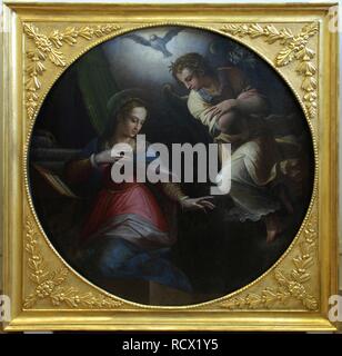 Die Verkündigung. Museum: Móra Ferenc Múzeum, Szeged. Autor: VASARI, Giorgio. Stockfoto