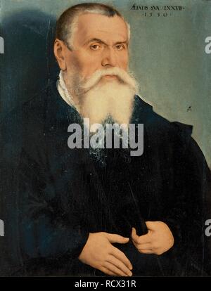 Portrait von Lucas Cranach dem Älteren. Museum: Uffizien, Florenz. Autor: Cranach, Lucas der Jüngere. Stockfoto