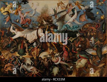 Der Fall der Rebellischen Engel. Museum: Vtt royaux des Beaux-Arts de Belgique, Brüssel. Autor: Bruegel (Brueghel), Pieter, der Ältere. Stockfoto