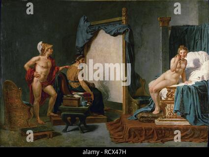 Apelles Malerei Campaspe in Anwesenheit von Alexander dem Großen. Museum: Musée des Beaux-Arts, Lille. Autor: David, Jacques Louis. Stockfoto