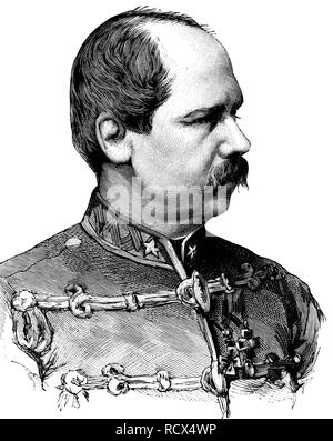 Gustav Sigmund Graf von Kálonky Koeroespatak, Gróf koroespataki Kálnoky Gusztáv Zsigmond, 1832-1898, österreichisch-ungarischen Stockfoto