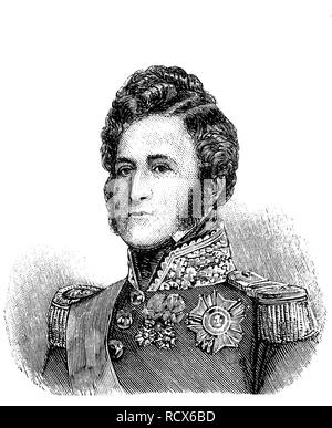 Louis-Philippe I., Ludwig Philipp I. oder Louis-Philippe Ier, 1773 - 1850, auch als Roi Citoyen, Französisch für "Bürger König" genannt, Stockfoto