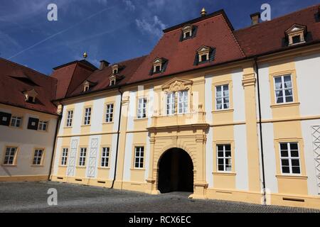 Schloss Schloss Oberschwappach, Gemeinde Knetzgau, Zeil Bezirk, Bayern Stockfoto