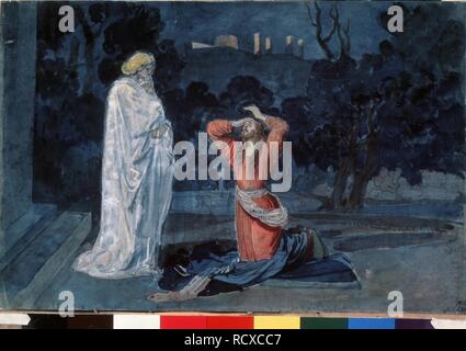 Christus in Gethsemane. Museum: Staatliche Tretjakow-Galerie, Moskau. Autor: Iwanow, ALEXANDER ANDREYEVICH. Stockfoto