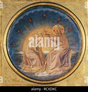 Die Krönung der Jungfrau Maria. Museum: San Marco, Florenz. Thema: Fra Angelico. Stockfoto