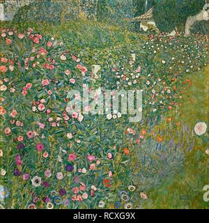 Italienische Gartenbau Landschaft. Museum: Kunsthaus Zug, Sammlung Kamm. Autor: Klimt, Gustav. Stockfoto