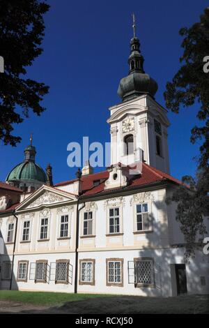 Doksany Kloster und Schloss, Doxan, Nordböhmen, Böhmen, Tschechische Republik, Europa Stockfoto