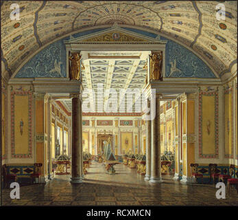Interieur der neuen Eremitage. Die Zimmer der Miniaturen. Museum: Staatliche Eremitage, St. Petersburg. Thema: Hau, Eduard. Stockfoto