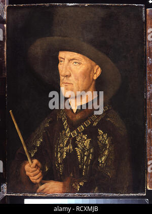 Portrait von Baudouin de Lannoy. Museum: den Staatlichen Museen zu Berlin. Autor: VAN EYCK, Jan. Stockfoto