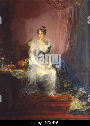 Portrait von Marie-Louise von Österreich (1791-1847), Herzogin von Parma. Museum: Galleria Nazionale, Parma. Autor: Borghesi, Giovan Battista. Stockfoto