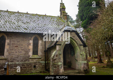 St Huberts römisch-katholische Kirche an der Dunsop Bridge im Forest of Bowland, Lancashire, England, Großbritannien Stockfoto