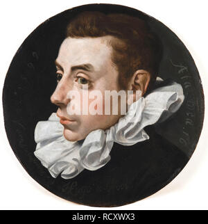 Portrait von Hugo Grotius im Alter von 16 Jahren. Museum: Fondation Custodia. Autor: Ravesteyn, Jan Anthonisz van. Stockfoto