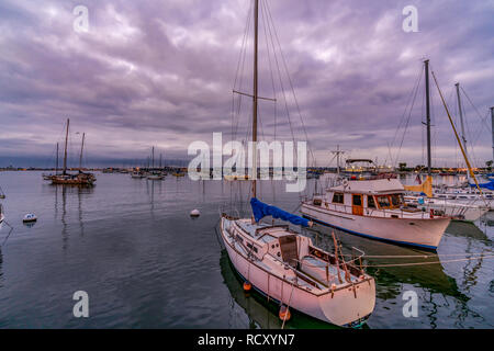 Hafen von San Diego sunrise Stockfoto