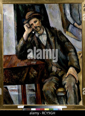 Ein Raucher. Museum: Staat A Puschkin-Museum für bildende Künste, Moskau. Autor: Cezanne, Paul. Stockfoto