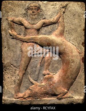 6155. Hamat Gader, griechische Inschrift Stockfoto