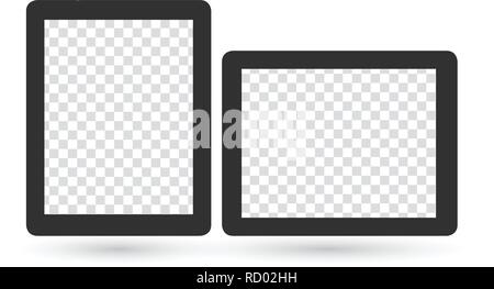 Realistische leeren Bilderrahmen Vorlagen im Querformat und Hochformat Version gesetzt, Vector Illustration isoliert auf weißem Stock Vektor