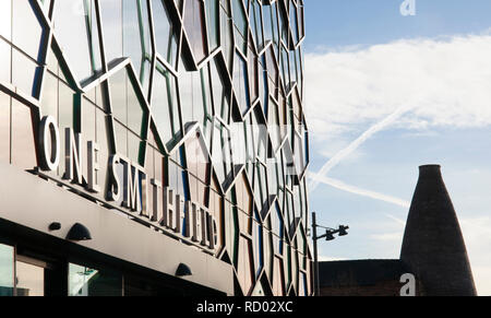 Ansicht von einem Smithfield, Büros von Stoke on Trent Stadtrat, Hanley, Stoke-on-Trent Stockfoto