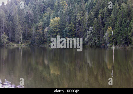 Die pflegersee in den Bayerischen Alpen. Stockfoto