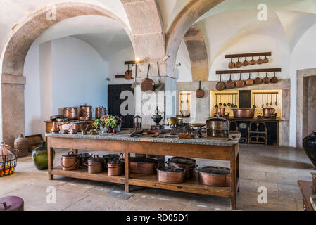 Der königlichen Küche des Palacio da Pena in Sintra Stockfoto