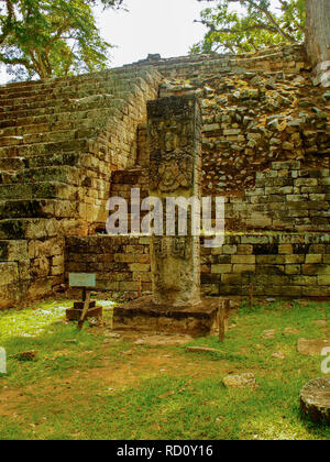 Archäologische Stätte von Copán in Honduras Stockfoto