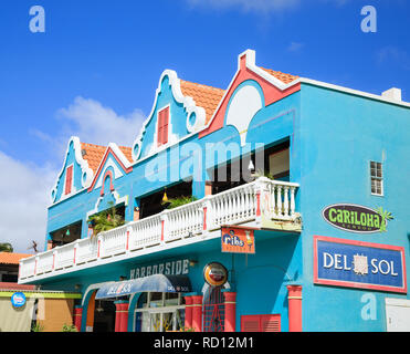 KRALENDIJK, Bonaire - Dezember 18, 2015: Südlich des Hurrikan Riemen und aufgrund der konstanten Wind, Temperaturen und wenig Regen, Bonaire ist Stockfoto