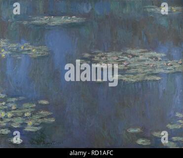 Seerosen. Museum: private Sammlung. Thema: Monet, Claude. Stockfoto