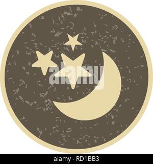 Mond und Sterne Vektor Symbol für private und kommerzielle Zwecke............. Stock Vektor