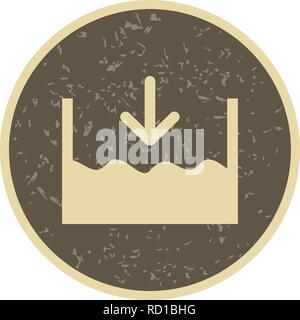 Unter dem Meeresspiegel Vektor Symbol für private und kommerzielle Zwecke............. Stock Vektor