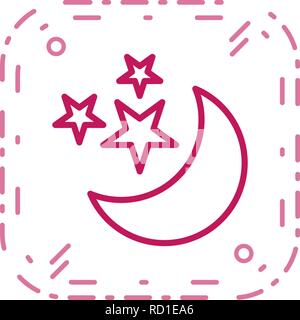Mond und Sterne Vektor Symbol für private und kommerzielle Zwecke............. Stock Vektor