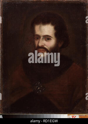 Portrait des Zaren Ivan V Alexeyevich (1666-1696). Museum: National Art Gallery der Republik Komi, Siktivkar. Thema: russische Meister. Stockfoto