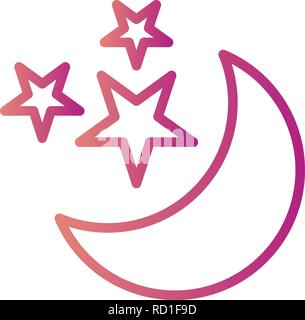 Mond und Sterne Vektor Symbol für private und kommerzielle Zwecke............. Stock Vektor