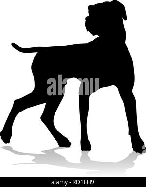 Hund Silhouette Haustier Stock Vektor