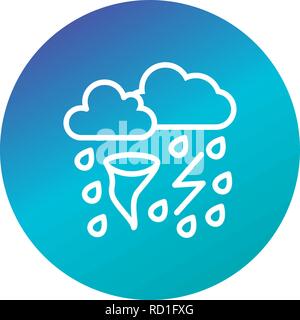 Schlechtes Wetter Vektor Symbol für private und kommerzielle Zwecke............. Stock Vektor