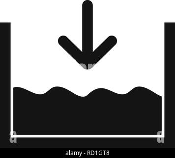 Unter dem Meeresspiegel Vektor Symbol für private und kommerzielle Zwecke............. Stock Vektor