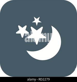 Mond und Sterne Vektor Symbol für private und kommerzielle Zwecke............. Stock Vektor