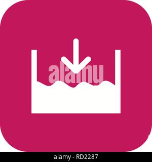 Unter dem Meeresspiegel Vektor Symbol für private und kommerzielle Zwecke............. Stock Vektor