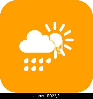 Sommer Regen Vektor Symbol Vektor Symbol für private und kommerzielle Zwecke............. Stock Vektor