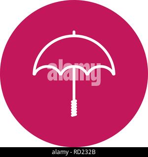 Regenschirm Vektor Symbol für private und kommerzielle Zwecke............. Stock Vektor