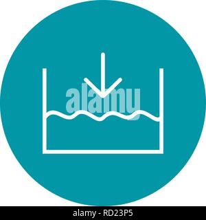 Unter dem Meeresspiegel Vektor Symbol für private und kommerzielle Zwecke............. Stock Vektor