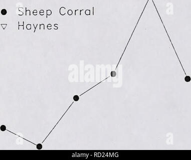 . Demographische Überwachung von astragal scaphoides an zwei Standorten in Montana und Idaho Abschlussbericht. Botanik; Botanik; seltene Pflanzen, seltene Pflanzen, endemischen Pflanzen; endemische Pflanzen; Astragalus Astragalus scaphoides scaphoides;. Abbildung 1. Dichte von astragal scaphoides Anlagen an den beiden Studienorten in 1987-1992. 250 225 200 o 175 o 150 £ 125 100 75 50 • Schafe Corra V Haynes. 87 88 89 90 9. Jahr 92. Bitte beachten Sie, dass diese Bilder aus gescannten Seite Bilder, die digital für die Lesbarkeit verbessert haben mögen - Färbung und Aussehen dieser Abbildungen können nicht perfekt die orig ähneln extrahiert werden Stockfoto