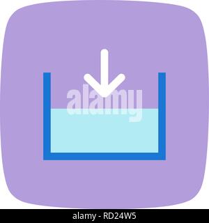 Unter dem Meeresspiegel Vektor Symbol für private und kommerzielle Zwecke............. Stock Vektor