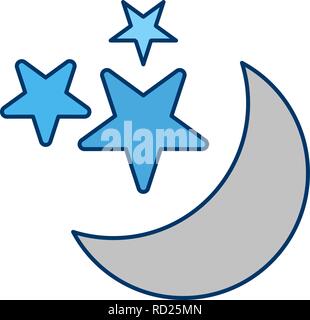Mond und Sterne Vektor Symbol für private und kommerzielle Zwecke............. Stock Vektor