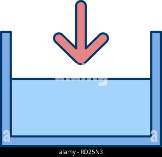 Unter dem Meeresspiegel Vektor Symbol für private und kommerzielle Zwecke............. Stock Vektor
