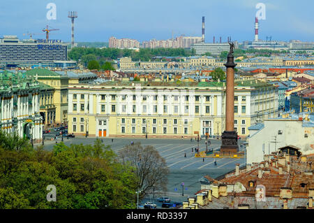 St. Petersburg, Russland - 15. Mai 2006: Allgemeine Ansicht der Schlossplatz Stockfoto