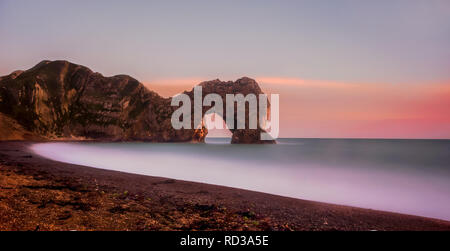 Durdle Door lange Belichtung Stockfoto