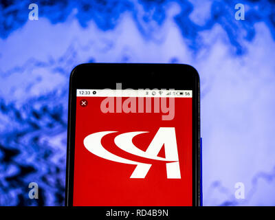 Kiew, Ukraine. 16 Jan, 2019. Acuity Brands Company Logo gesehen auf einem Smartphone angezeigt. Quelle: Igor Golovniov/SOPA Images/ZUMA Draht/Alamy leben Nachrichten Stockfoto