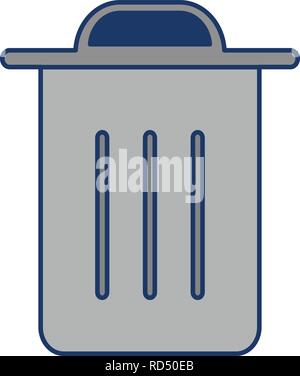 Müll Schild Symbol Vektor Illustration für den privaten und gewerblichen Gebrauch... Reinigen Sie trendige Symbol... Stock Vektor