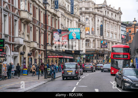 Musical Theater in der Shaftesbury Avenue, Westend, London, Vereinigtes Königreich Großbritannien, Europa | Musical Theater an der Shaftesbury Avenue, L Stockfoto