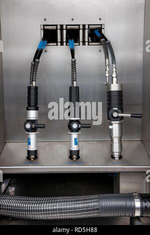 Mobile Wasserstofftankstelle von Linde für das Betanken mit Wasserstoff betriebene Fahrzeuge, Herten Stockfoto