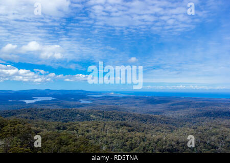 Croajingolong National Park gesehen von Genoa Peak, Victoria, Australien Stockfoto